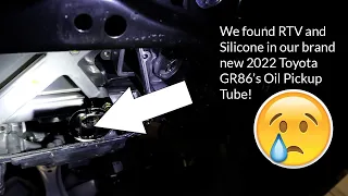 2022 Toyota GR86 / Subaru BRZ: RTV and Silicone in Oil Pickup Tube