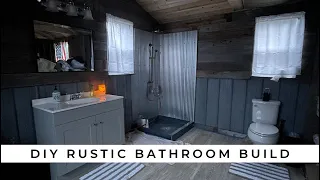 DIY Rustic Bathroom Build