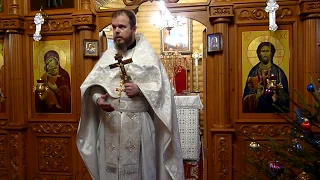 В день  памяти святителя Василия Великого и памятование  Обрезания  Господня .