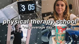 a very average day in the life of a physical therapy student | PT School vlog