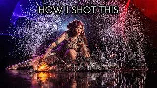 HOW I SHOT THIS | Off camera flash portraits with FIRE!