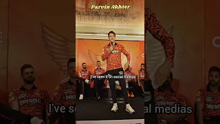 Pat Cummins praised Orange 🧡 Army #PatCummins #parvinakhter #ipl #ipl2024 #sunrisershyderabad