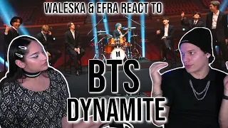 Waleska & Efra react to BTS Jungkook Drumming 'Dynamite' @ Music On A Mission |REACTION