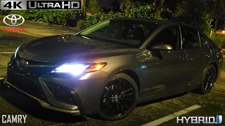 2021 Toyota Camry XSE Hybrid | POV Night Drive Review | 4K 60FPS | Binaural Audio