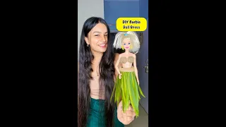 DIY Barbie Doll Dress 😱 #crafteraditi #youtubepartner #shorts #diy #barbiedoll @CrafterAditi