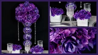 Purple Passion Centerpiece |  DIY Wedding Centerpiece | How to create the Passion Purple Centerpiece