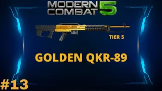 GOLDEN QKR-89 GAMEPLAY I MODERN COMBAT 5 I GAMEPLAY #13