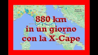 Da Genova alla Puglia con la X-Cape della MotoMorini....880 km in un giorno...Impressioni