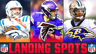 NFL Free Agent Quarterbacks & Landing Spots (2024 NFL Free Agency Predictions)