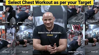 Select Chest Workout as per your Target | Mukesh Gahlot #youtubevideo