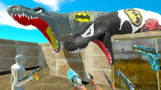 FPS PERSPECTIVE vs ALL DINOSAURS in DEADLY MAZE - Animal Revolt Battle Simulator