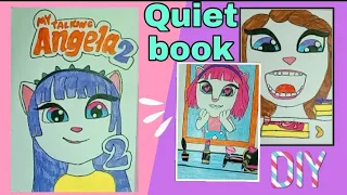 My Talking Angela 2 Quiet book | My Talking Angela paper doll | homemade quiet book  , Playing