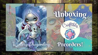 My Craftibly preorders are here! 😍 | New to me company and unboxing Wintery Dragonling by JBG ❄💜