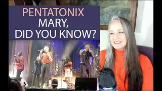 Voice Teacher Reaction Pentatonix - Mary, Did You Know? - Live 2018