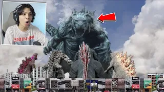 React Live Action GODZILLA Battle PALING GG! (Earth VS Shin, Mecha, Ultima, Dan Legendary)