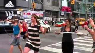 Route of Change - Hula Hooping Flashmob Takeover