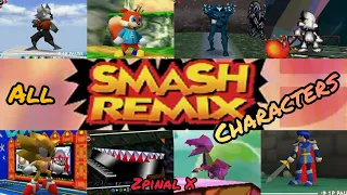 SMASH REMIX 1.1.0 ALL CHARACTERS - REAL N64 CONSOLE