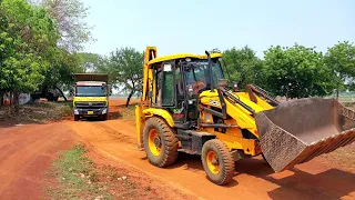 Jcb 3dx Eco Excellence With Tata 2518e Hayva And BharatBenz 3528 8x4 Going To Loading Murum