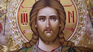 Icon painting Savior on the Throne Carving on Gesso Gilding Lessons of Icon Painting Master Class