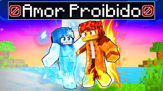 AMOR PROIBIDO da GAROTA GELO e o MENINO FOGO no Minecraft ◂Miika▸