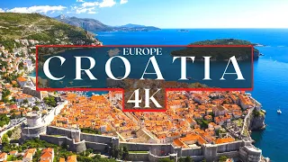 Croatia 4K Drone Footage | Scenic Relaxation Film With Calming Music | 8K UHD World