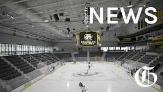 NEWS | CC Hockey holds first practice in new Ed Robson Arena