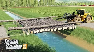 How to Build Log Bridge in Farming Simulator 19 - FS19 Construction and Building Mods