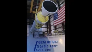 GEM 63 Rocket motor test, Qualification motor#2, April 4, 2019