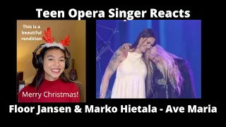 Teen Opera Singer Reacts To Floor Jansen & Marko Hietala - Ave Maria