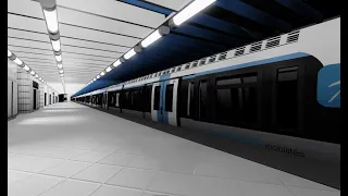 Arrivée d'une Z50000 UM en gare de Cergy Préfecture | Train Roblox | RER A+ Transilien L