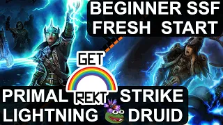 [HC] Grim Dawn Beginner SSF - 2h lightning Primal Strike Shaman - Part 1: Act 1 to Act 3 & FG