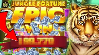WOW! EPIC Big WIN 🔥 Jungle Fortune 🔥 New Online Slot from Blueprint Gaming - All Features