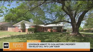 Gov. Greg Abbott to sign historic property tax relief bill into law