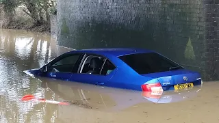 Idiots PLUNGE into DEEP FLOOD | Cars vs DEEP water compilation