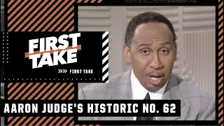 THE REAL ALL-TIME HOME RUN RECORD?! Stephen A. weighs in on Aaron Judge’s No. 62 ⚾️ | First Take