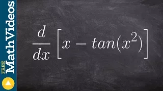 Take the derivative using the chain rule and trig functions