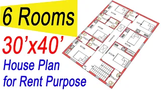30*40 House Plan For Rent Purpose | Rent House Design | 1200 Sqft | Engineer Vishal