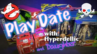 PLAY DATE with Hyperdellic and Daughter Unboxing 2024 Ghostbusters Toys!!