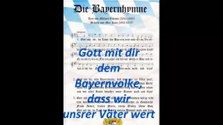 Die Bayern Hymne - The Bavarian national Anthem - Germany 1835 (with lyrics/Text) BEST VERSION !!!