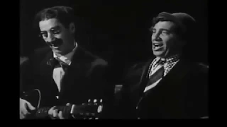 Groucho Marx Plays Guitar, Sings in "Horse Feathers" & "Go West"