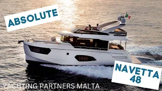 The Absolute Navetta 48 Motor Yacht | Yachting Partners Malta