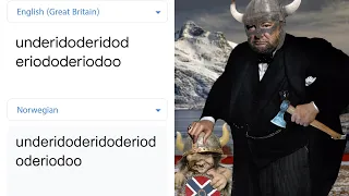 "underidoderidoderiododeriodoo" in different languages meme | Part 3