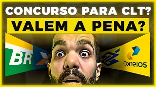 CONCURSO CLT? VALEM A PENA? PETROBRAS, BANCO DO BRASIL e CAIXA