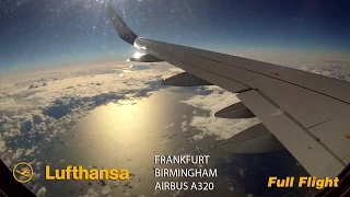 Lufthansa A320 Full Flight - Frankfurt to Birmingham (Airbus A320 Sharklets)