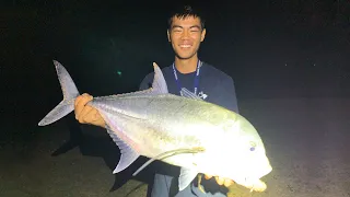 10.3lb ULUA BAITCASTING!  | Ulua Fishing | Hawaii Night Fishing