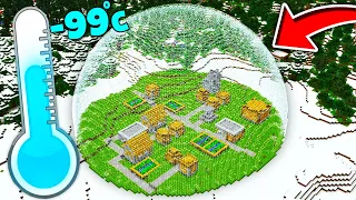 JAK PRZETRWAĆ W -99 STOPNIACH 🥶 W MINECRAFT?! GPLAY & LUMI