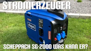 Stromerzeuger Scheppach SG-2000 für autarkes Campen. Was kann er wirklich??