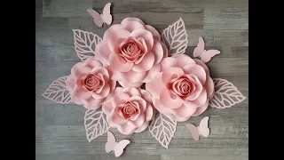 Rose Paper Flower tem #36 Large Rose Tutorial. Rose paper flower tutorial. Diy  Rose Tutorial