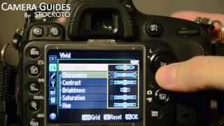 How to set Picture Control on a Nikon D600