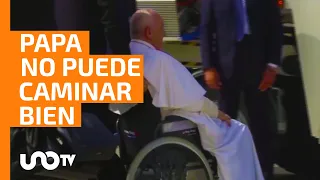 Papa Francisco preocupa a sus fieles; no puede caminar bien